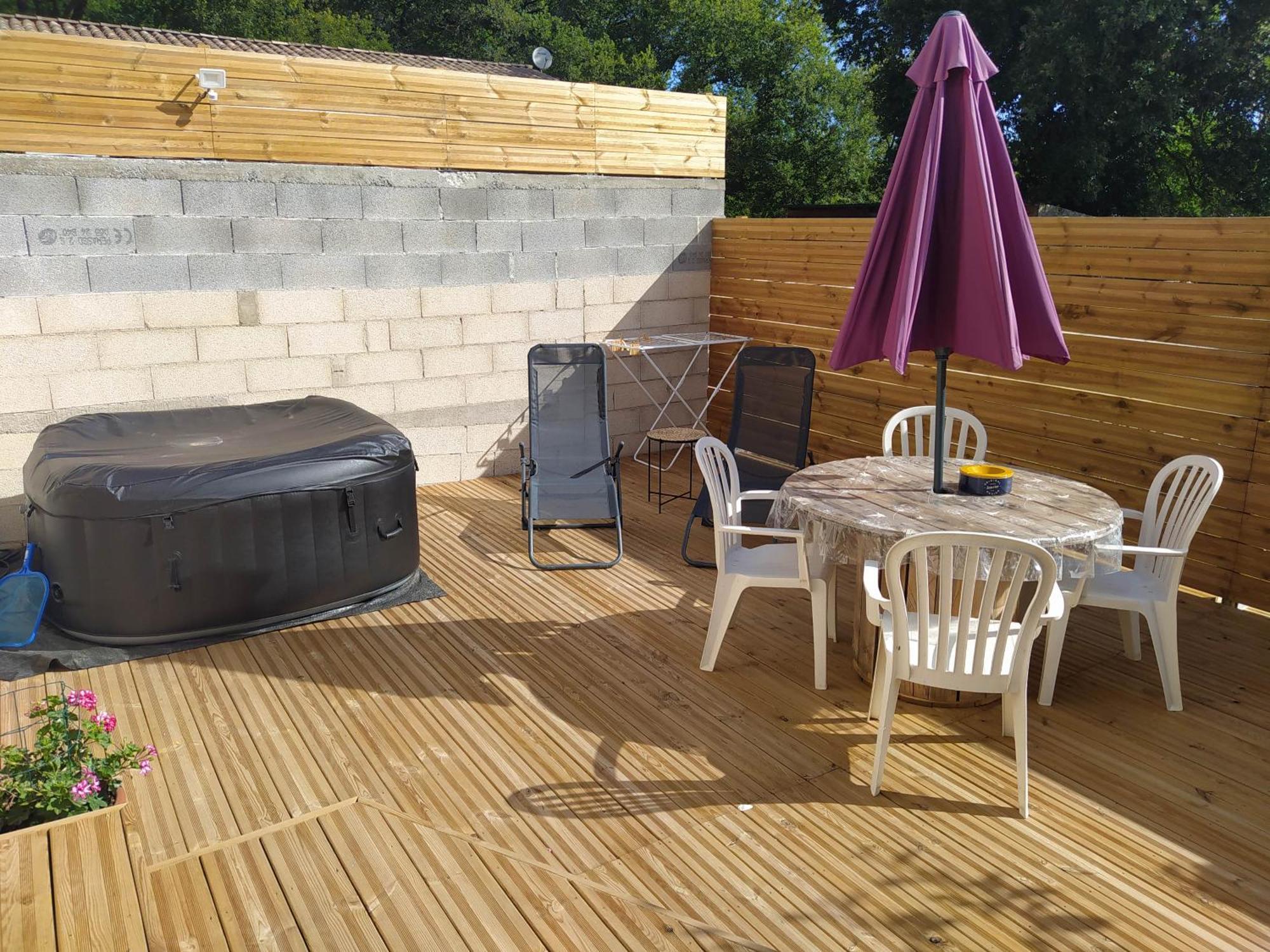 Studio Cosy Avec Terrasse Et Jacuzzi A Disposition De Mai A Aout Rians  Екстериор снимка